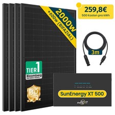Balkonkraftwerk 2000W mit Speicher 5kWh Anker Solix 4 / SunEnergyxt 500/ 500 PRO
