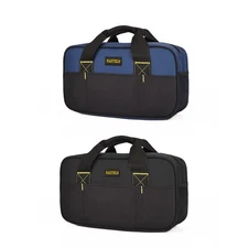 14 Inch Small Tool Bag, Wide Mouth Tool Tote Bag, Waterproof Tool Organizer B...