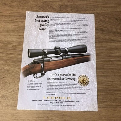 GUNS100 MAGAZIN WERBUNG 12X9 LEUPOLD - AMERIKAS MEISTVERKAUFTES ZIELFERNROHR
