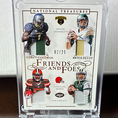 Panini 2016 Nat Treasures Friends and Foes Coleman Petty #14 /25 RC