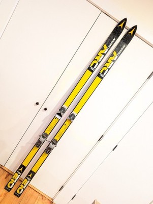RARE Vintage ATOMIC ARC Racing Skis RS 210 cm Black & Yellow