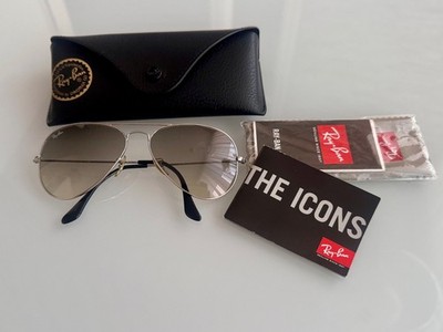 Ray-Ban Aviator Sonnenbrille/Uni./Silver/Grau-Verlauf RB 3025-003/32/58 14-2N)