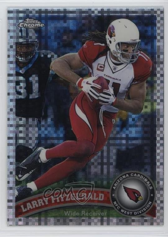 2011 Topps Chrome X-Fractor Larry Fitzgerald #80 0z6