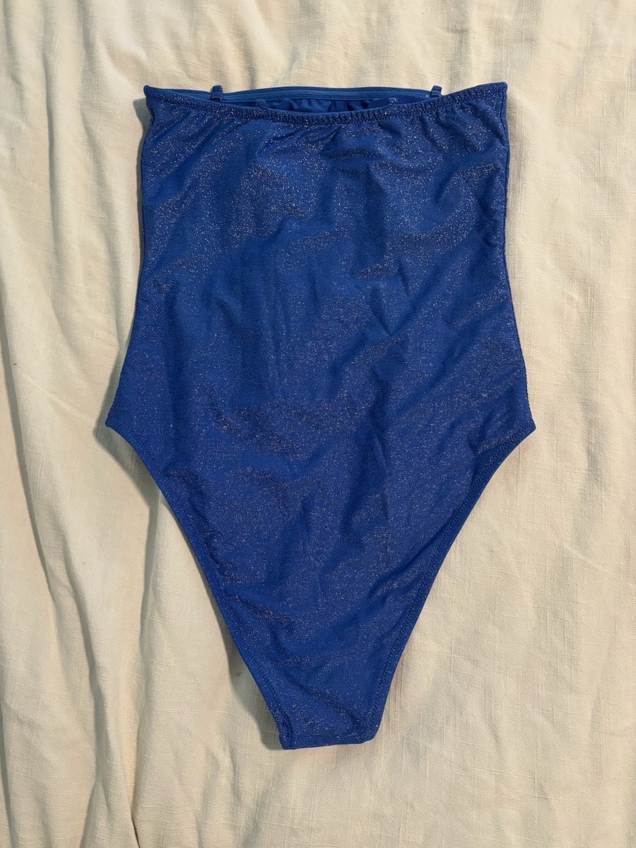 Honey Swim Cobalt Blue Strapless One Piece swimsuit View 2
