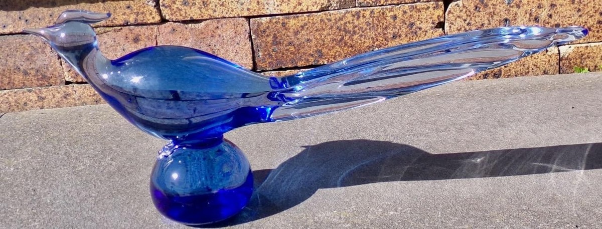 Tiffin Franciscan 1960's Coben Blue Pheasant 15.5