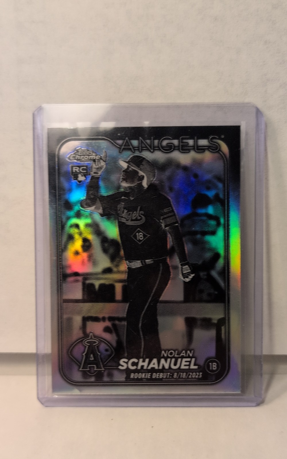 2024 Topps Chrome Update- Rookie Debut Nolan Schanuel #USC68 Negative Refractor