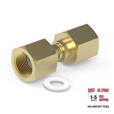 CGA-320 to CGA-580 Adapter, CO2 to Argon Nitrogen Regulator Flowmeter Thread