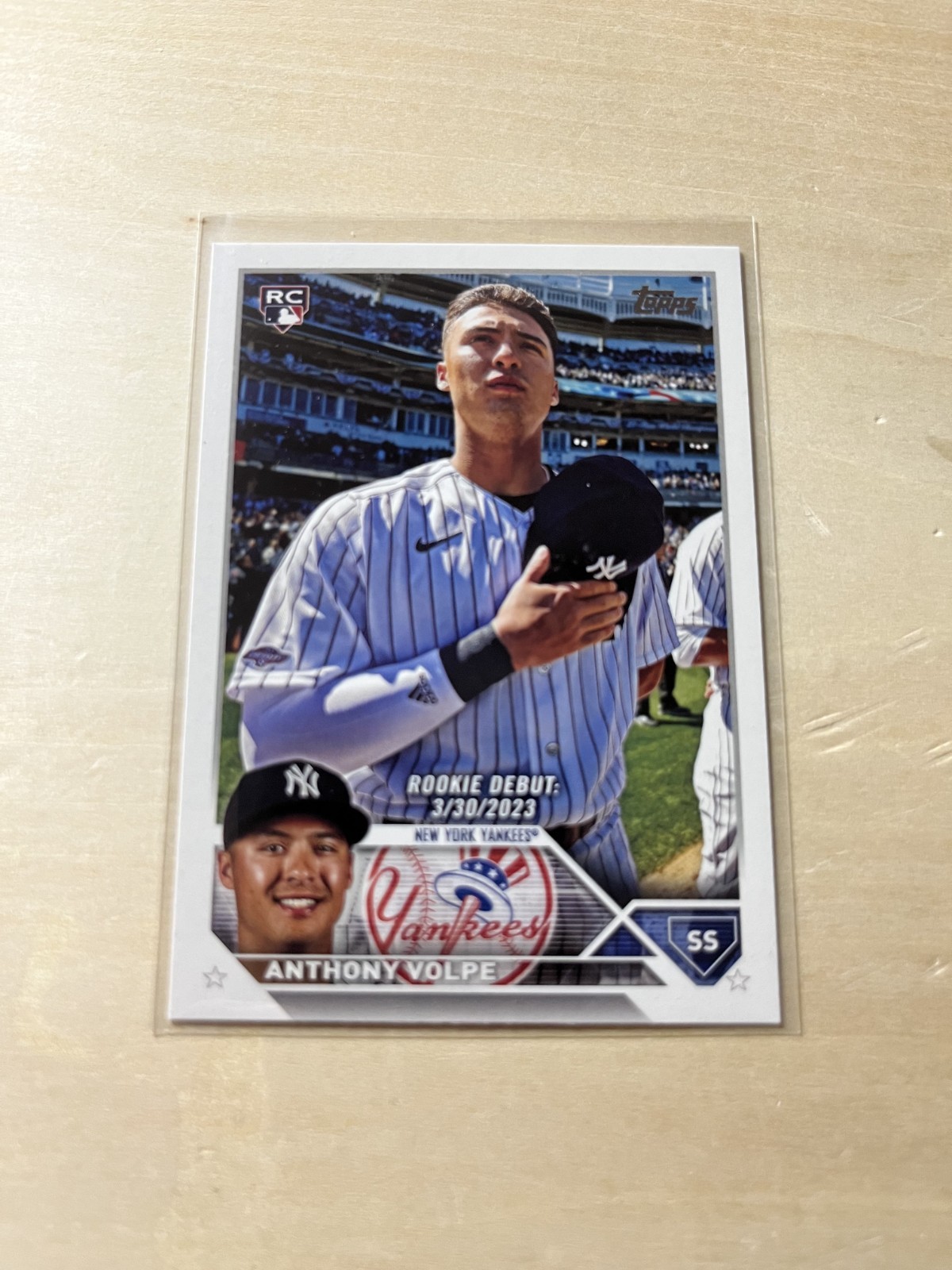 2023 Topps Update Series - Rookie Debut Anthony Volpe #US77 (RC)