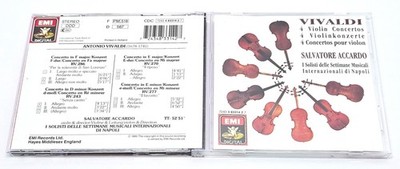Vivaldi Violin Concertos Accardo CD 1988 Angel Records CDC 7243 4 83314 2 7