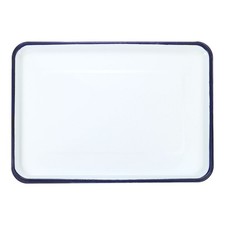 15" x 11" Butcher Tray Palette WATERCOLOR MIXING Metal Triple Enamel Coated Tray