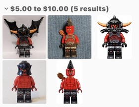 Lego Nexo Knights Minifigure Aaron Fox Legs, Moltor Body, Flame Thrower Legs