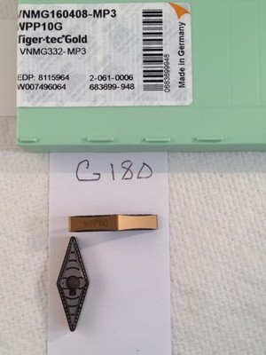 10 NEW TIGER-TEC / WALTER VNMG 332-MP3 CARBIDE INSERTS 160408 GR: WPP10G {G180}