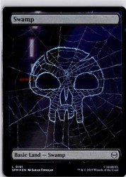 Swamp 0191 Foil Full Art Marvel's Spider-Man MTG
