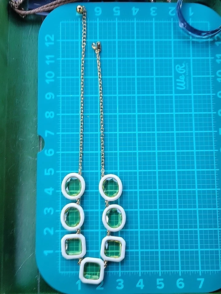 Kate Spade New York RARO CITRINO DORADO Amarillo Big Time Collar + Pendientes Foto 3 de 4