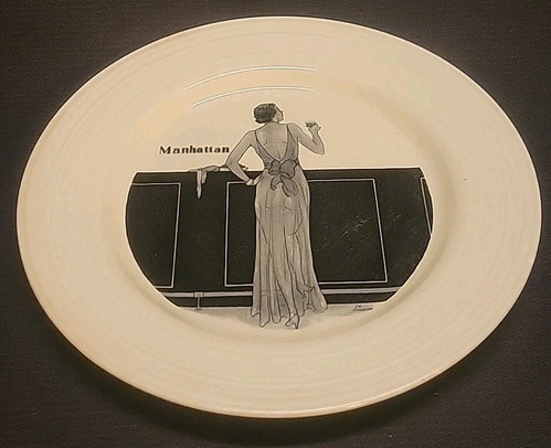 CW Anderson Cocktail Plate Set Art Deco 1930s EXTREMELY RARE Incredible Shape ๐ฅ - Picture 11 of 14