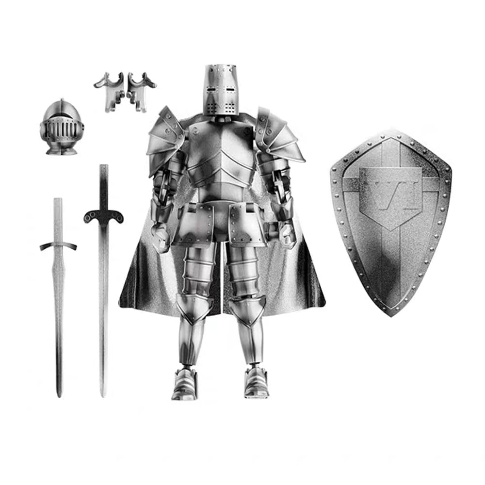 Medieval Action Figures,Knight Armor Action Figure,Multi-Joi