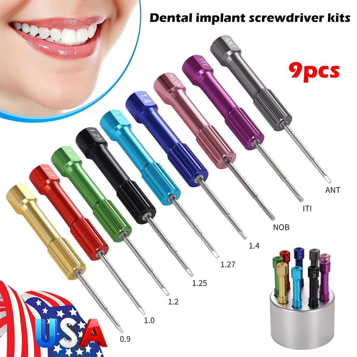 VANS インプラントプロ　implant pro Implant Pro Dental Implant Screwdriver Kit with Set of 9 Drivers