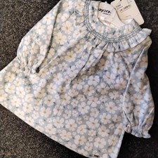 SALE NEW MAYORAL BLUE BABY DRESS STYLE 2840 SIZE 12 MONTHS