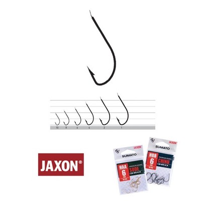 Angelhaken Aal Zander Hering Premium Jaxon SUMATO Crystal gold  