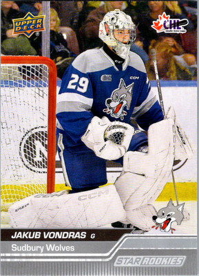 Jakub Vondras Star Rookies 2023-24 Upper Deck CHL #393 Hockey Card Wolves