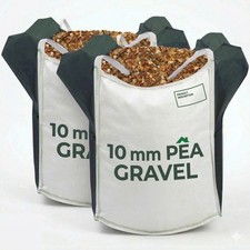 2 x 850kg Jumbo Bag 10mm Pea Gravel Shingle Decorative Garden Drainage Stone