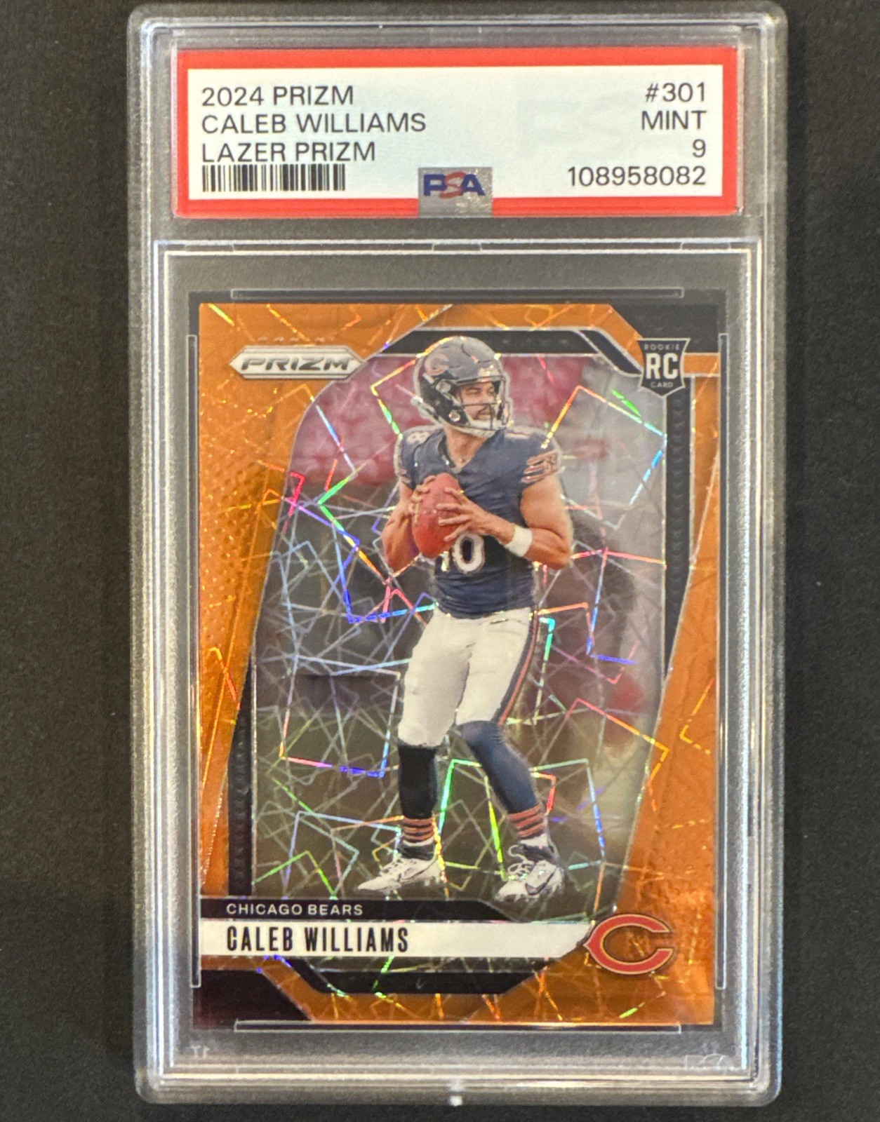 2024 Panini Prizm - Rookies Caleb Williams #301 Lazer Prizm PSA 9 (RC)