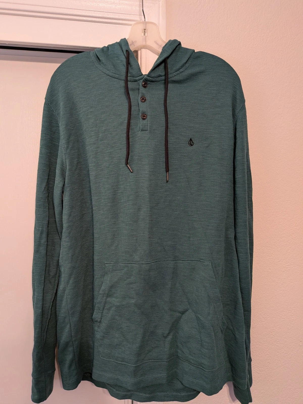New volcum mens long sleeve thermal thin weight hoodie size XL