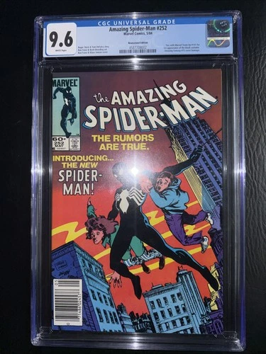🔥AMAZING SPIDER-MAN #252 CGC 9.6 WP KEY 1st BLACK COSTUME NEWSSTAND (1984)🗝️🔥
