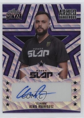 2025 Leaf Metal Power Slap Purple Wave /15 “El Perro” Azael Rodriguez Auto 1i9