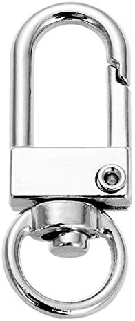 50 pcs Swivel Clasps Lanyard Snap Hook,Metal Sliver,Silver - Picture 3 of 7