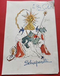 Vintage Original Ad Autographed by Salvador Dali Le Roy Soleil Schiaparelli Art