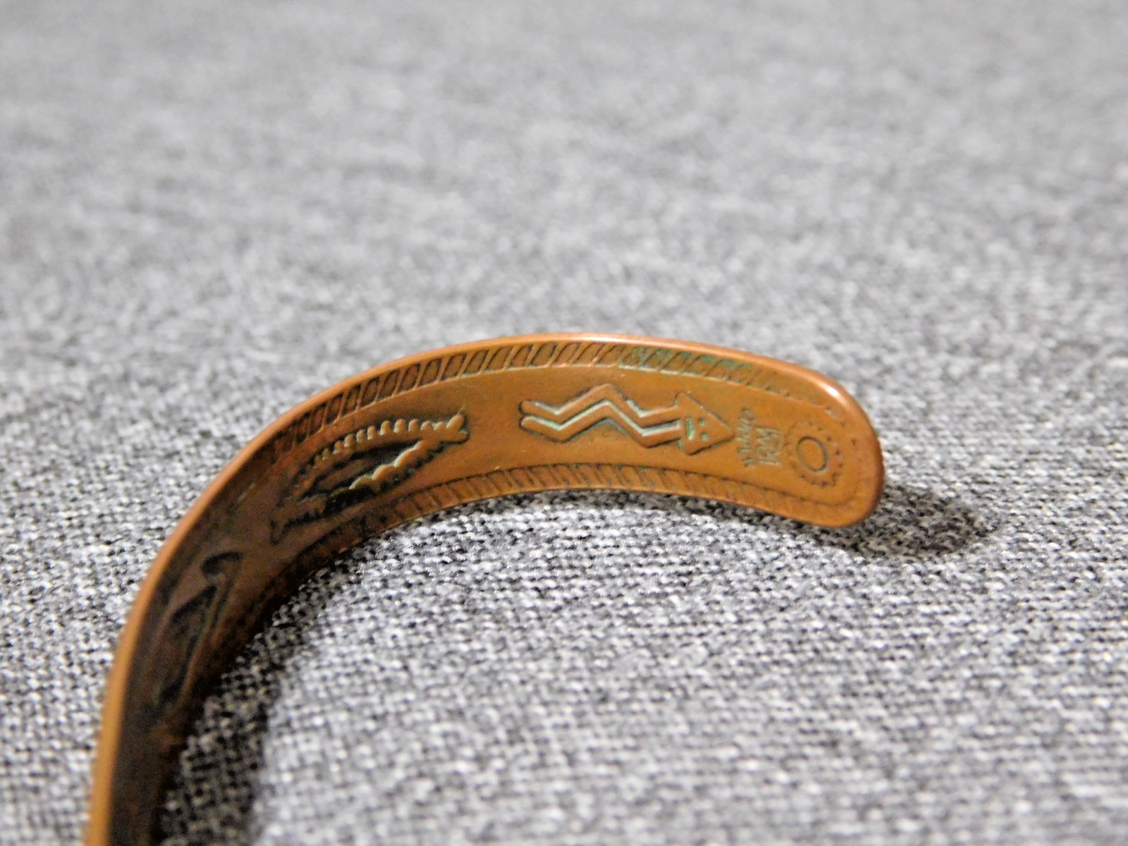 Vintage Solid COPPER CUFF BANGLE BRACELET by BELL… - image 6