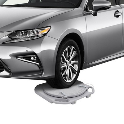 2pcs 3-Ton Front End Wheel Alignment Turntable Plate 360° Rotating Plate Table