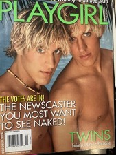 PLAYGIRL MAGAZINE - TWINS * OCT 2004  WILDBOY* UNTAMED MAN
