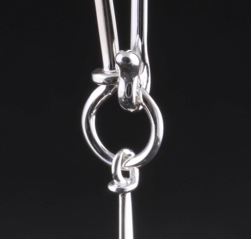 Georg Jensen Sterling Pendant with Rock Crystal # 628A. Vivianna Torun. 10009397 - Picture 5 of 8