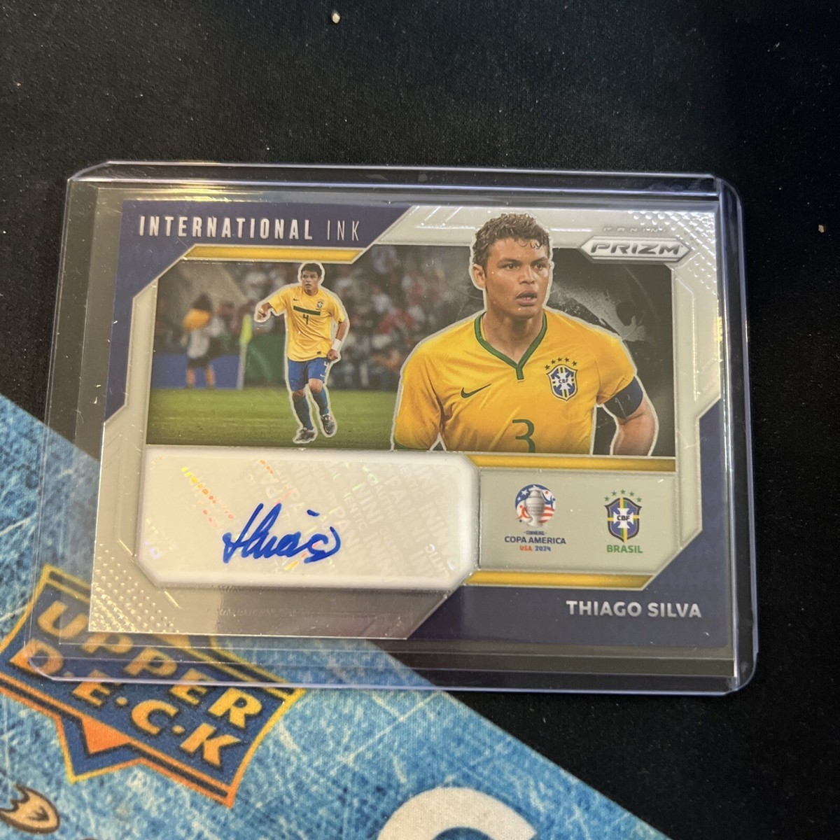 2024 Prizm Copa America Thiago Silva AUTO INTERNATIONAL INK #II 