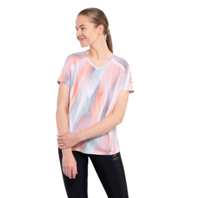 Rukka Mantera TS F Papaya, Women's Printed Sports Top