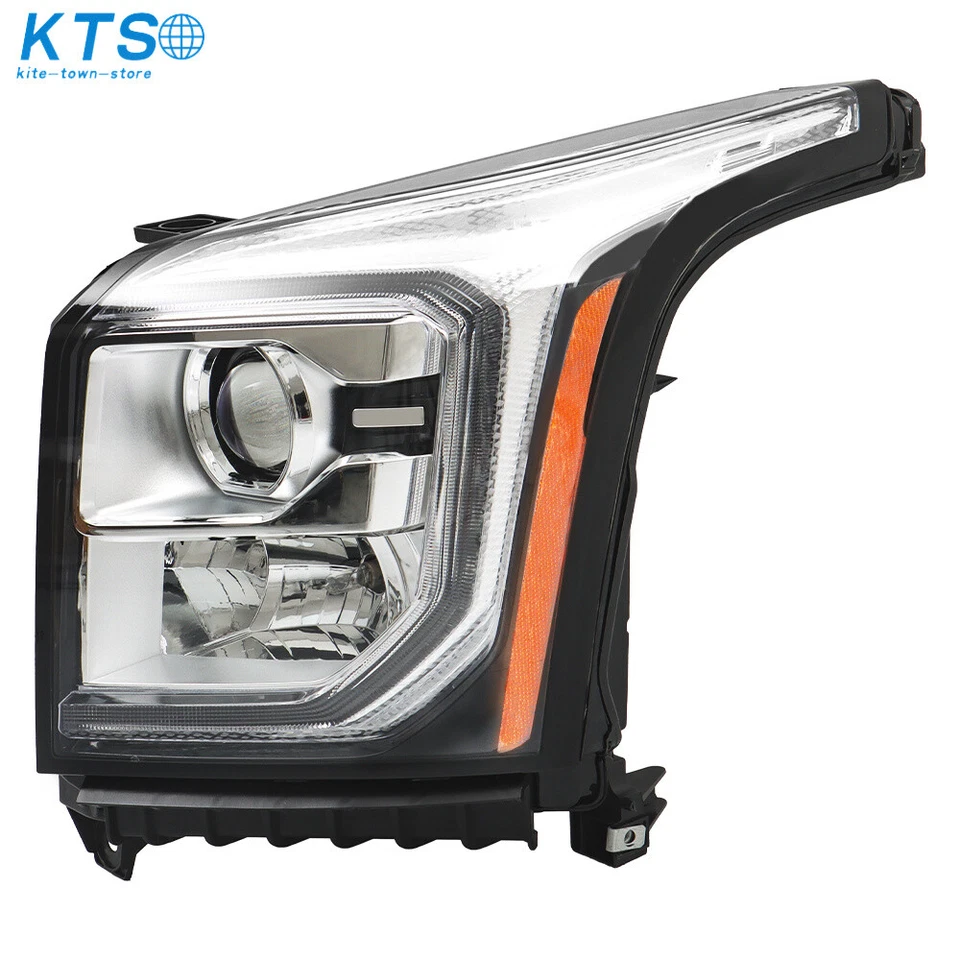 Pair For GMC Yukon 2015-2017 Replacement Halogen W/LED DRL Projector Headlights - Изображение 4 из 4