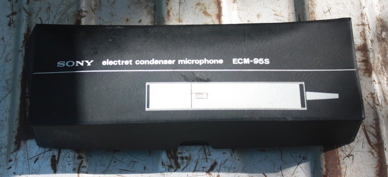 Sony Electret Condenser Microphone ECM95S Silver with Case eBay