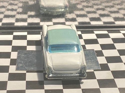 1/64 1956 CUSTOM MERCURY COUPE BLUE AND WHITE M10 - Picture 2 of 5