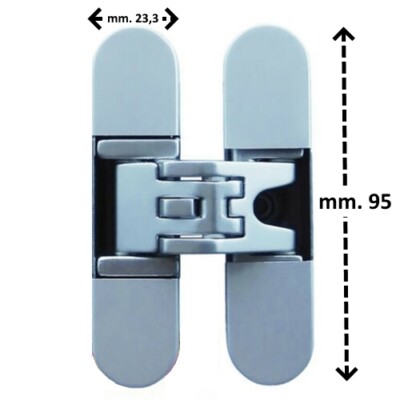 Gedotec - Nastro Per Rinnovare La Porta Della Camera Da Letto, Per Porte Interne Da Avvitare | Cerniere Per Finestre E Porte | Nastro Di Riparazione 14 X 83 Mm | Cerniera - Foto 6