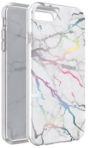 Onn iPhone 6, 6s, 7, & 8 Phone Case, Iridescent Marble - 第 1/12 張圖片