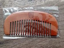 BEARD CLUB WOODEN BEARD COMB - Anti-Static - Brand New, Still Sealed - NICE!!
