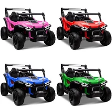 ZEOPHOL 24V Kids Ride On Car UTV Truck 4WD 2-Seater Electric 80W*4 Off-Road Car