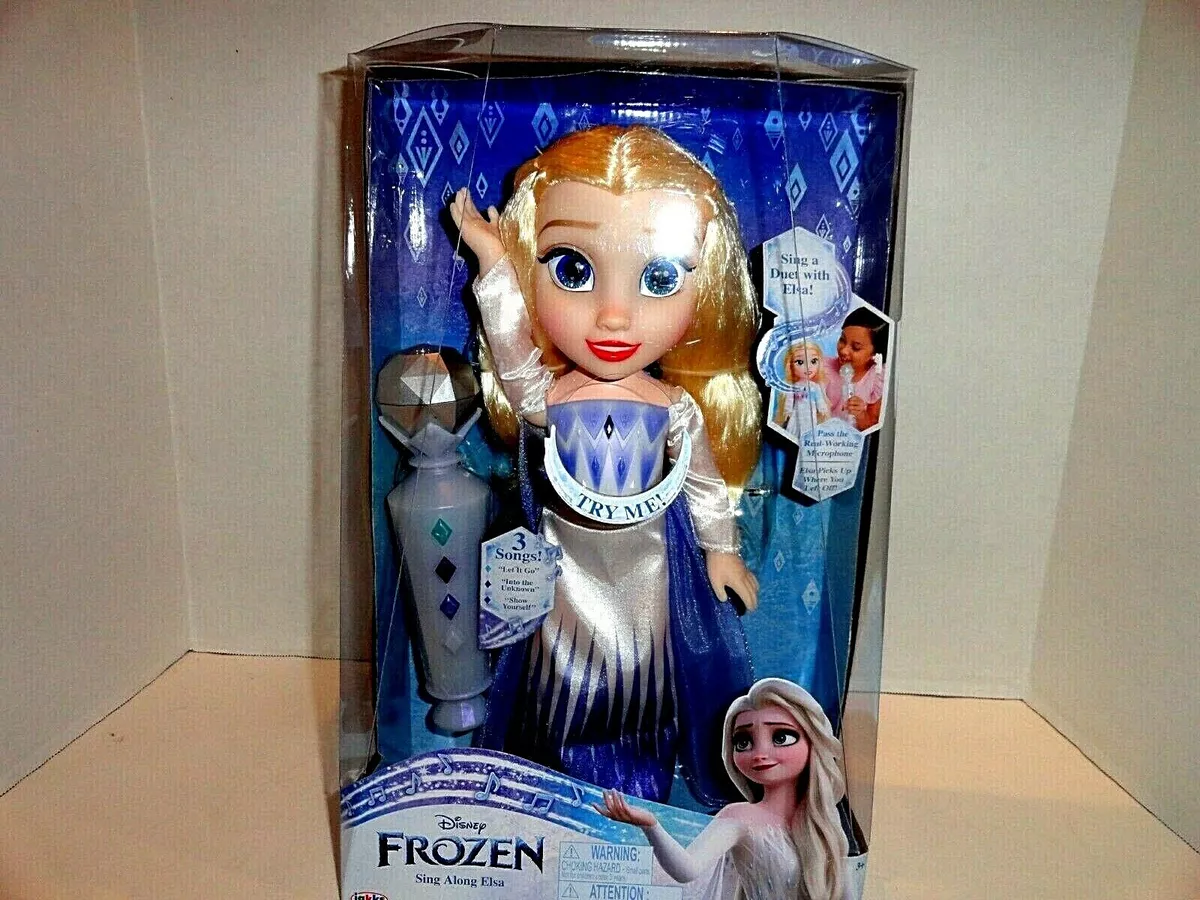 Elsa doll with microphone outlet