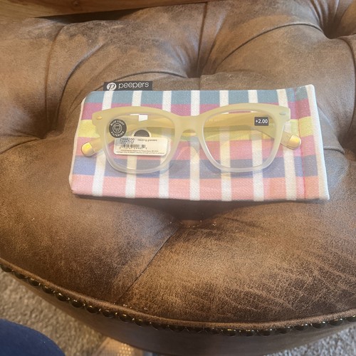 peepers reading glasses 2.00, Coralie, Yellow eBay