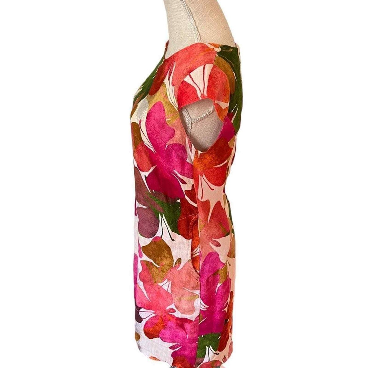 Linen Luv Butterfly Linen Dress Italy Small | eBay