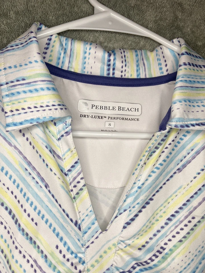 Top de rendimiento Pebble Beach Golf Dry Luxe para mujer talla S puntos azules sin mangas Foto 3 de 4