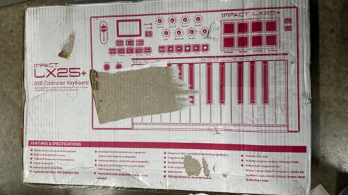Controlador de teclado MIDI Nektar Impact LX25+ programable de 25 teclas negro - Imagen 3 de 6
