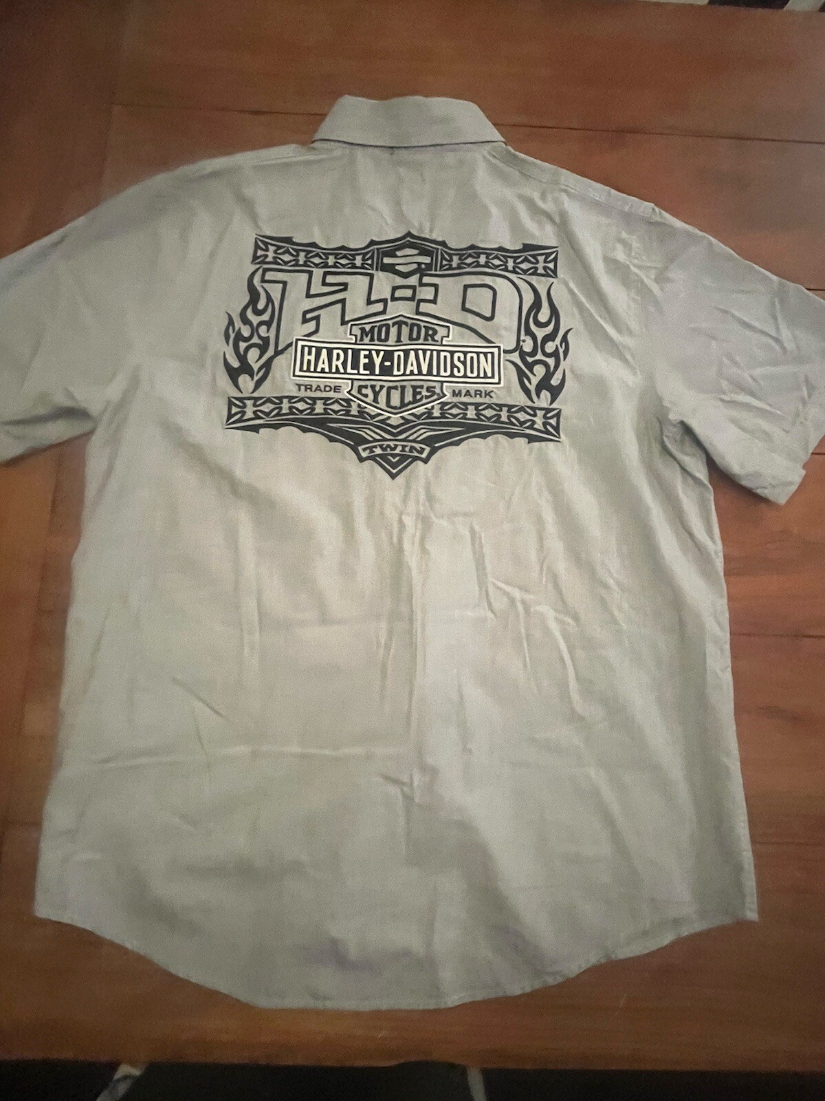 Harley Davidson Performance Button Up Embroidered… - image 5